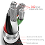 Кабель Type-C - MicroUSB, Lightning 1,2 м 3A плетеный Baseus Rapid черно-золотистый
