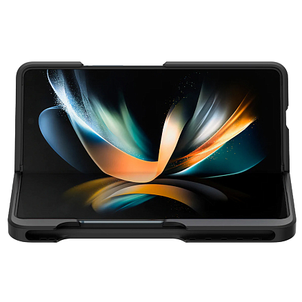 Чехол для Samsung Galaxy Z Fold 4 пластиковый тонкий Spigen Thin Fit черный