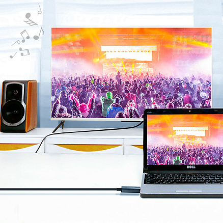 Кабель HDMI - HDMI (папа - папа) оптический длина 10 м версия 2.0 4K 60Hz Ugreen HD132 черный