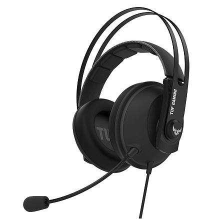 Наушники Asus TUF Gaming H7 Core полноразмерные с микрофоном игровые серые