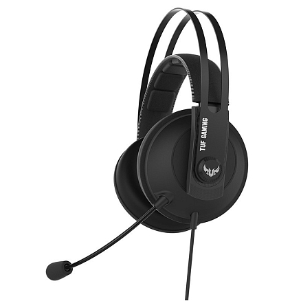 Наушники Asus TUF Gaming H7 Core полноразмерные с микрофоном игровые серые