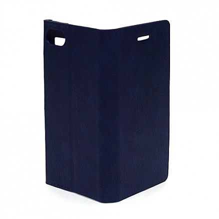 Чехол для iPhone 7, 8 кожаный - книжка Joyroom England синий
