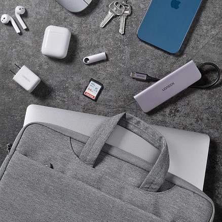 Сумка для ноутбука до 13,9 дюйма UGREEN LP437 серая