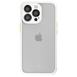 Чехол для iPhone 13 Pro гибридный VLP Matte Case матовый прозрачно-белый
