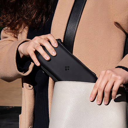 Монопод-стабилизатор Bluetooth 1-осевой с кнопкой и треногой Spigen S610W черный