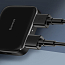 USB 2.0 HUB (разветвитель) на 4 порта Baseus Fully folded с питанием MicroUSB черный