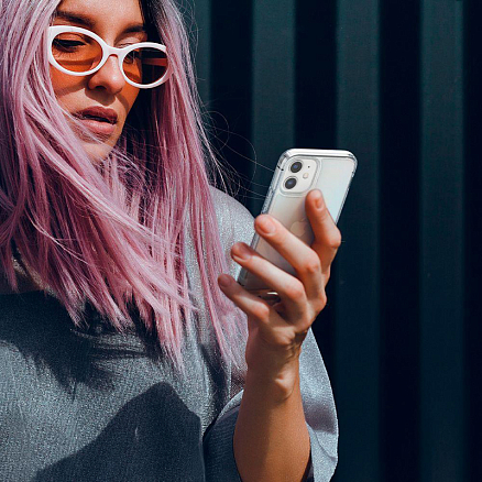 Чехол для iPhone 12 Mini гибридный Spigen Ultra Hybrid прозрачный