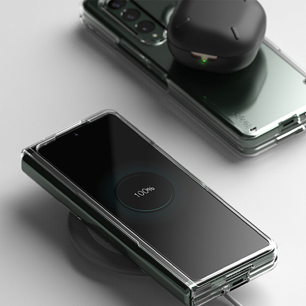 Чехол для Samsung Galaxy Z Fold 3 ультратонкий пластиковый Ringke Slim прозрачный