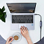 Переходник Type-C - Gigabit Ethernet длина 10 см Ugreen CM199 серый