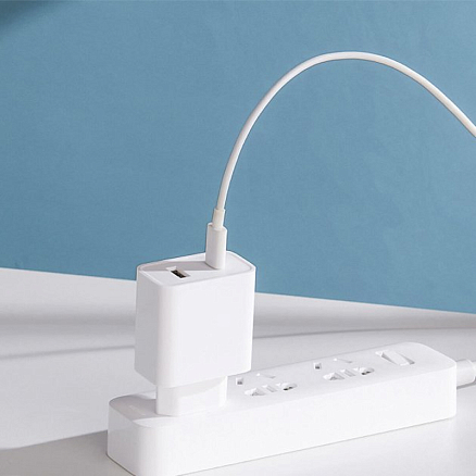 Зарядное устройство сетевое с USB и Type-C 33W Xiaomi Mi Wall Charger (быстрая зарядка QC, PD) белое