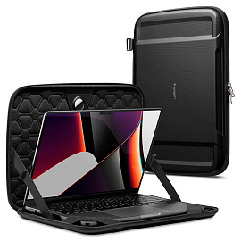 Чехол для ноутбука от 13 до 14 дюймов Spigen Rugged Armor Pouch Pro черный