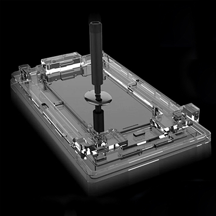 Защитное стекло для Samsung Galaxy Note 20 Ultra на весь экран противоударное WhiteStone Dome Glass c УФ-лампой прозрачное 2 шт.