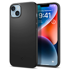 Чехол для iPhone 14 Plus пластиковый Spigen Thin Fit черный