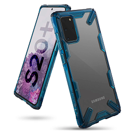 Чехол для Samsung Galaxy S20+ гибридный Ringke Fusion X синий
