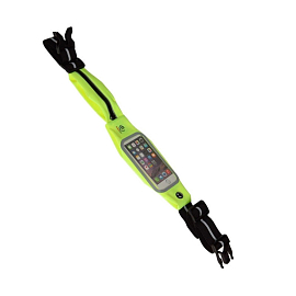 Сумка на пояс спортивная для телефона до 4.7 дюйма с окошком Rebeltec Active W47 кислотно-лимонная