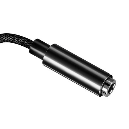 Переходник Lightning - 3,5 мм (папа - мама) 15 см Baseus L3.5 черный