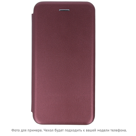 Чехол для Samsung Galaxy S20 FE кожаный - книжка GreenGo Smart Diva бордовый