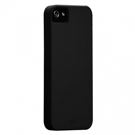 Чехол для iPhone 5, 5S, SE пластиковый тонкий Case-mate (США) Barely There черный матовый