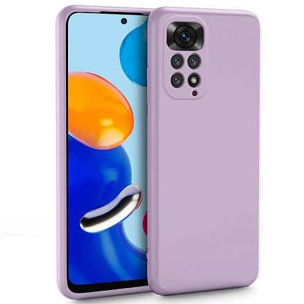 Чехол для Xiaomi Redmi Note 11, 11S силиконовый Tech-Protect Icon сиреневый