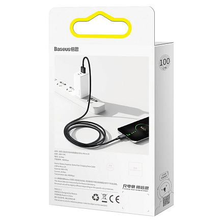 Кабель USB - MicroUSB для зарядки 2 м 2A Baseus Superior черный