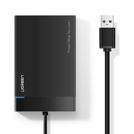 Корпус для внешнего жесткого диска 2.5 дюйма USB 3.0 Ugreen US221 30847 черный