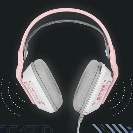 Наушники Blackzid H1 Flamengo полноразмерные с микрофоном и RGB подсветкой игровые