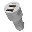 Зарядное устройство автомобильное с двумя USB входами 5.2A и Type-C кабелем Maxvi CCM-522 Plus T белое