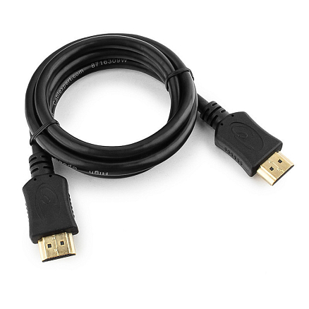 Кабель HDMI - HDMI (папа - папа) длина 1 м версия 1.4 Cablexpert черный