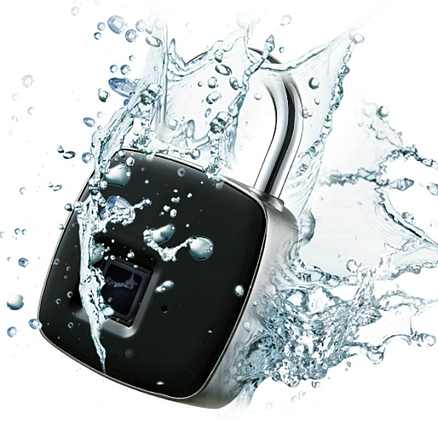 Замок биометрический по отпечатку пальца портативный WiWU Smart Lock FL-S3 черный