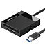  Картридер USB 3.0 универсальный длина 50 см Ugreen CR125 черный