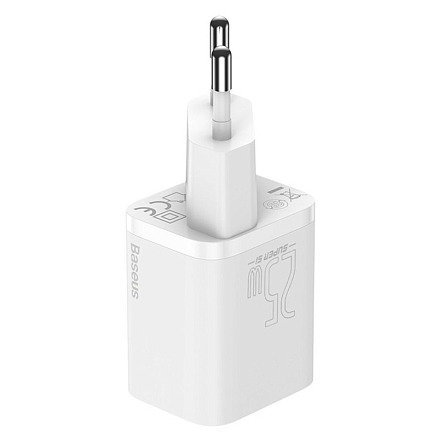 Зарядное устройство сетевое Type-C 25W Baseus Super Si (быстрая зарядка PD) белое