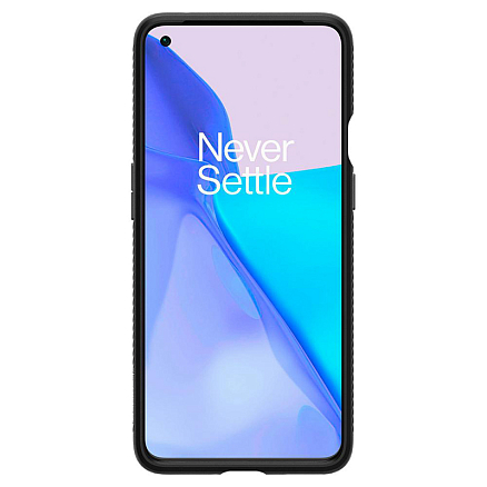 Чехол для OnePlus 9 гелевый Spigen Liquid Air матовый черный