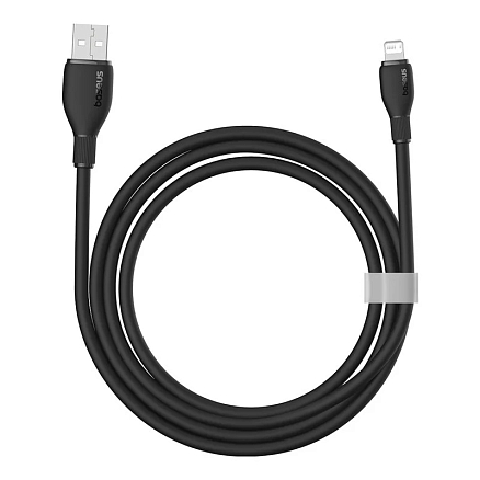 Кабель USB - Lightning для зарядки iPhone 1,2 м 2.4A Baseus Pudding P10355700111-00/CB000052 черный