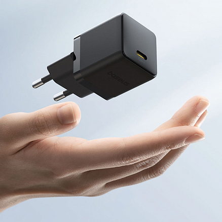Зарядное устройство сетевое Type-C 30W Baseus Palm (быстрая зарядка PD) черное