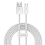Кабель USB - Lightning для зарядки iPhone 2 м 2.4А плетеный Baseus Dynamic белый