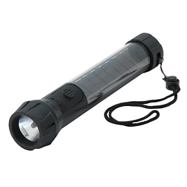 Фонарик светодиодный на солнечных батарейках E-91627 40 диодов черный