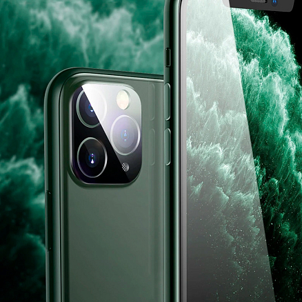 Защитное стекло на камеру для iPhone 11 Pro Usams US-BH571 черное 1 шт.