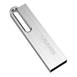 Флешка Usams US-ZB096 8Gb USB 2.0 металл серебристая