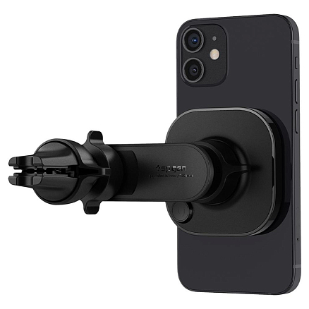 Держатель автомобильный в решетку обдува магнитный MagSafe для iPhone Spigen OneTap ITS12 черный