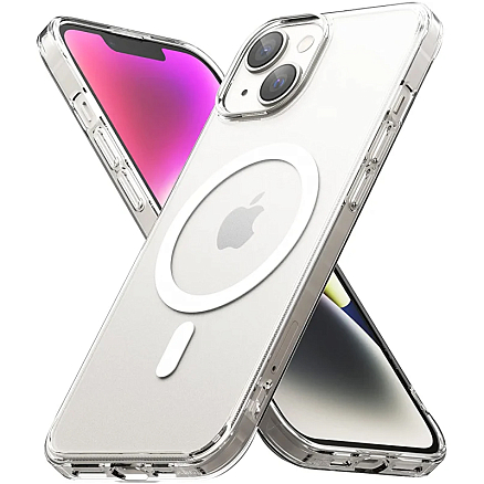 Чехол для iPhone 14 Plus гибридный Ringke Fusion Magnetic MagSafe прозрачный матовый