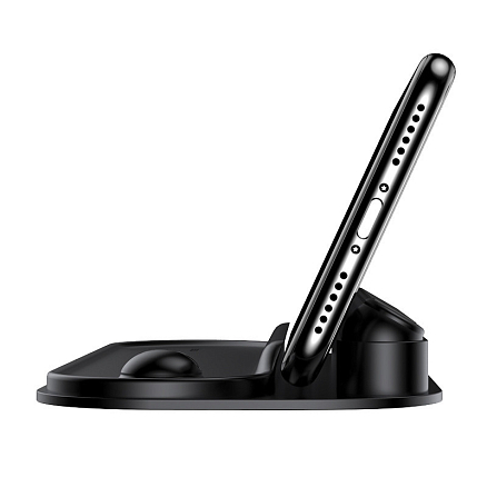 Автовизитка с держателем на липучках Baseus Horizon черная