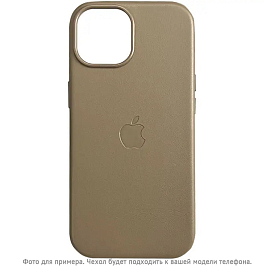 Чехол для iPhone 14 Pro Max кожаный Digitalpart Magsafe хаки