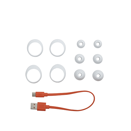 Наушники TWS беспроводные JBL Live Free NC вакуумные с микрофоном и активным шумоподавлением белые