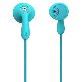 Наушники Remax RM-301 вкладыши с микрофоном голубые