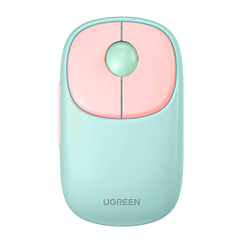 Мышь беспроводная оптическая Ugreen Fun+ MU102-15722 7 кнопок 4000 dpi мятно-розовая