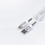 Кабель Type-C - USB для зарядки 1 м 3A плетеный Digitalpart TC-305 бело-серый