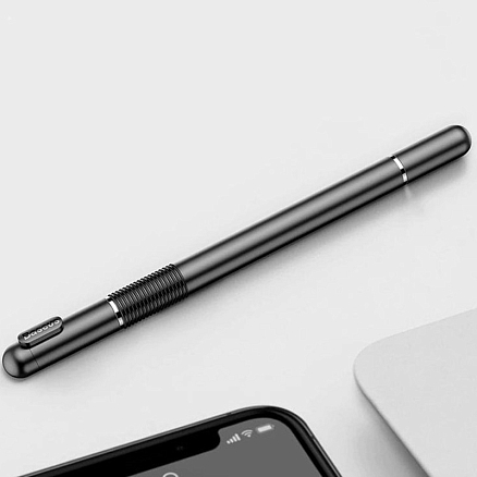 Стилус пассивный универсальный с ручкой Baseus ACPCL-01 черный