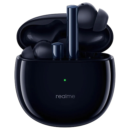 Наушники TWS беспроводные Bluetooth Realme Buds Air 2 вакуумные с микрофоном и активным шумоподавлением черные