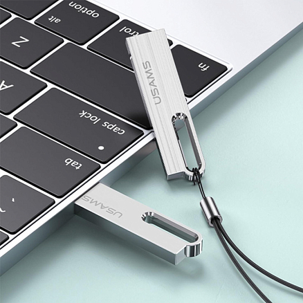 Флешка Usams US-ZB0101 4Gb USB 2.0 металл серебристая
