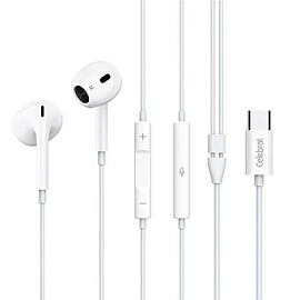 Наушники Celebrat E400 Ear в разъем Type-C вкладыши с микрофоном и пультом белые
